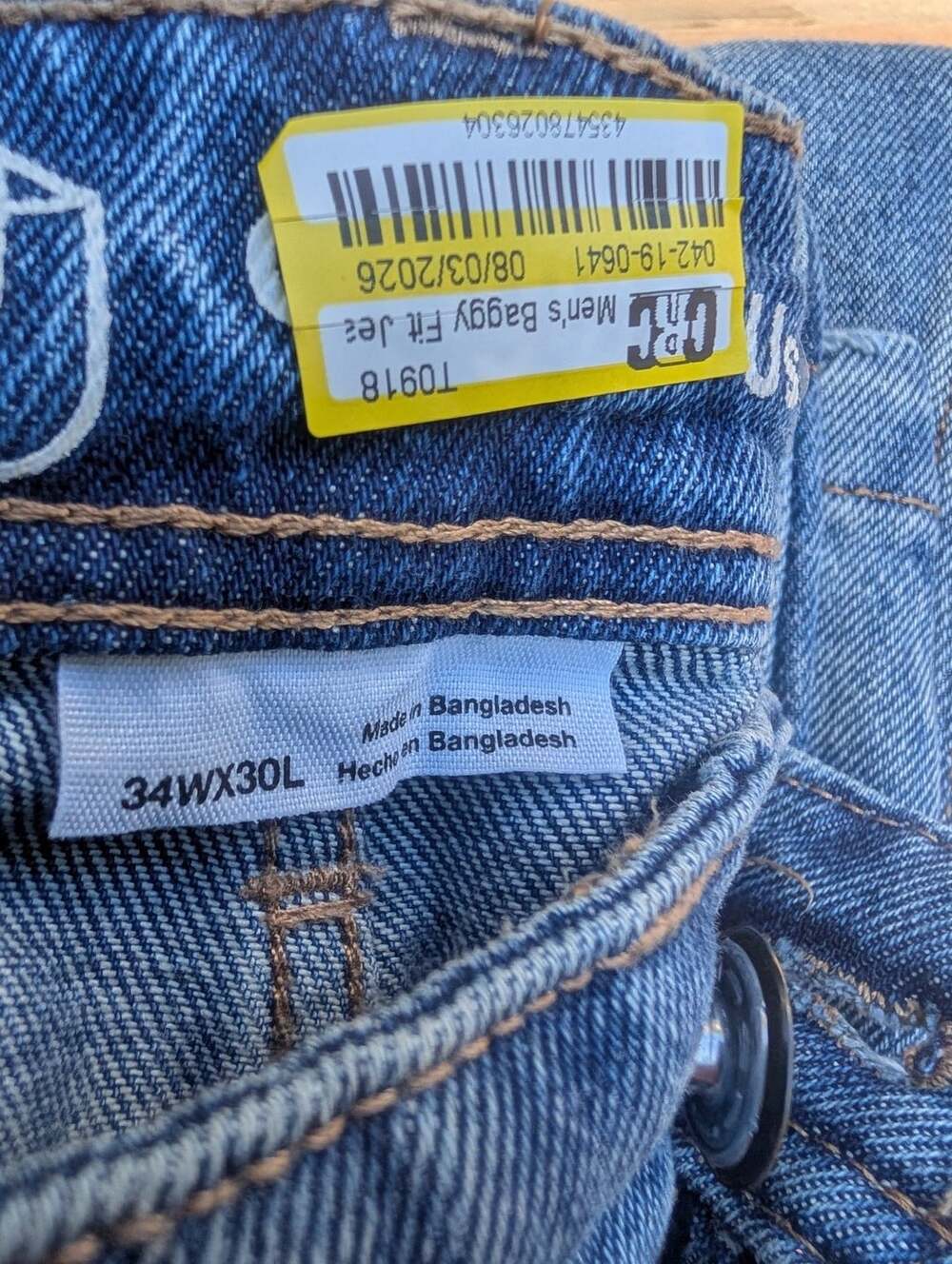 Cross Jeans Men's Baggy Fit Jeans 34x30L